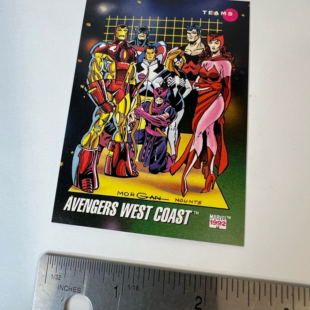 1992 Impel Marvel Universe #176 Avengers West Coast